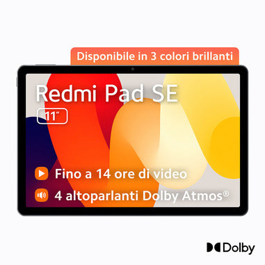 XIAOMI REDMI PAD SE QUALCOMM SPAPDRAGON 128 GB 27,9 CM (11") 4 GBANDROID 13